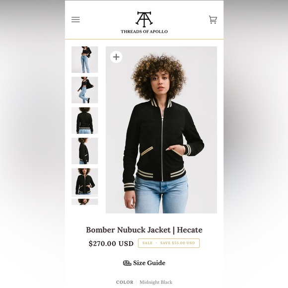 BOMBER NUBUCK JACKET| HECATE - Picture 1 of 5